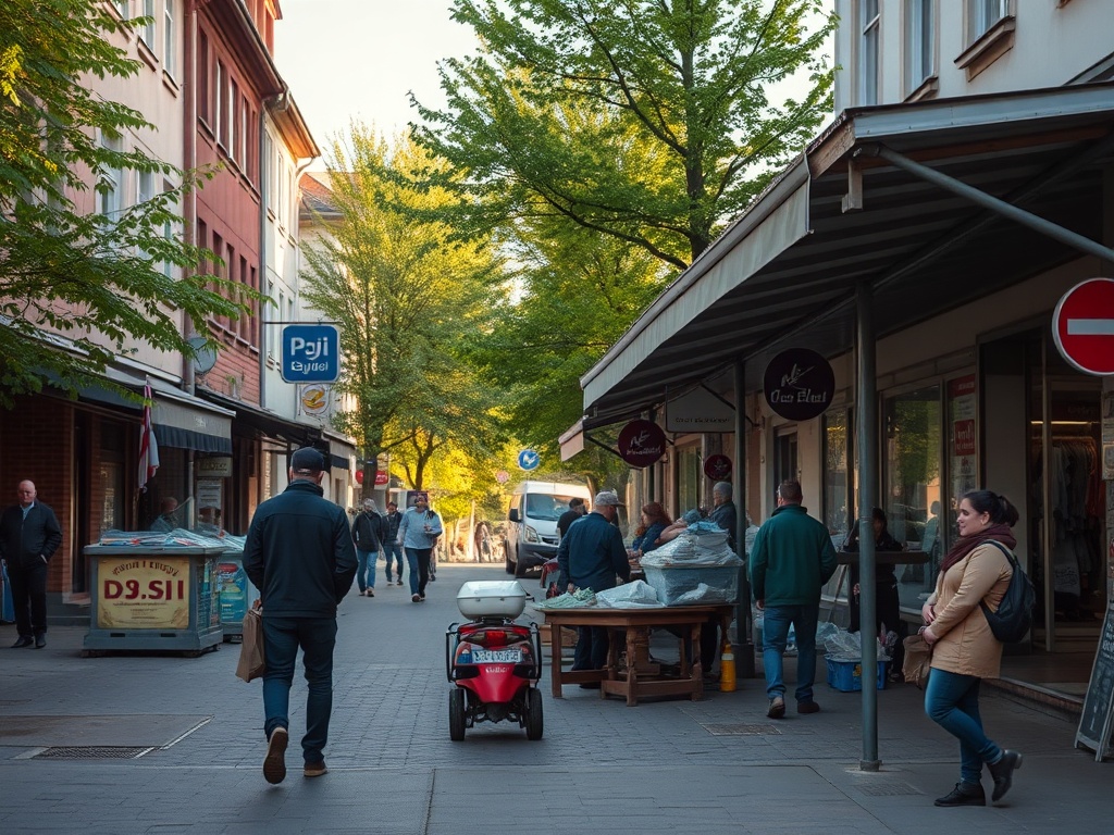 Grafika symbolizująca czyste powietrze i domy z panelami słonecznymi w Przasnyszu, związana z programem Czyste Powietrze